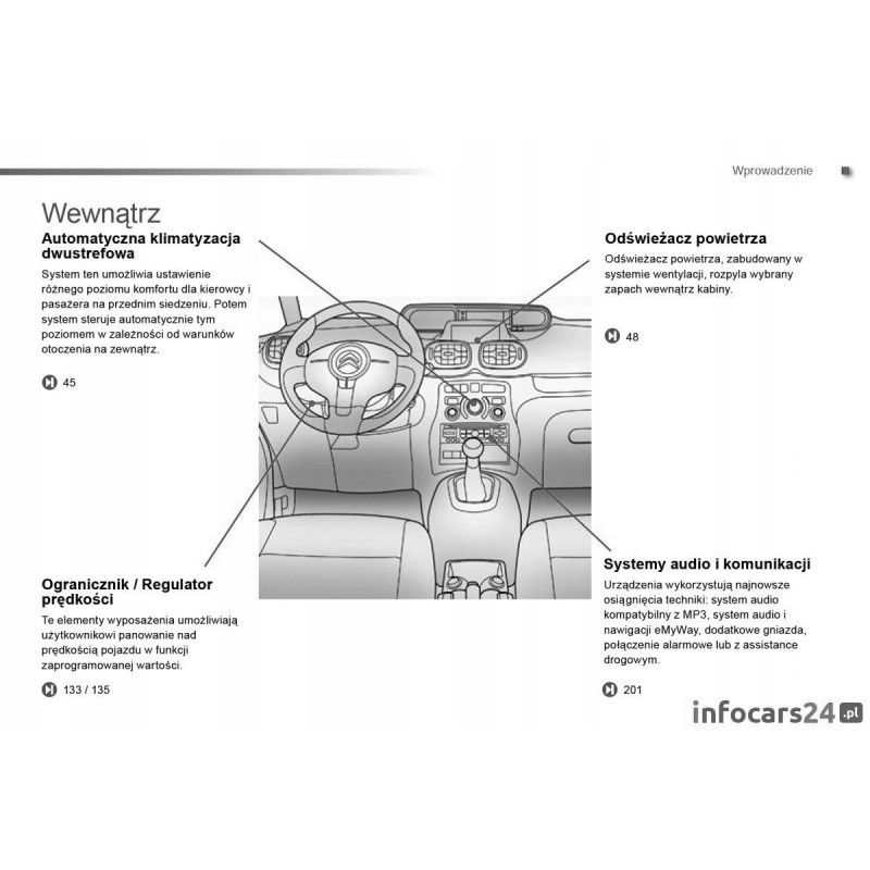 Citroen C Picasso Nawigacja Radio Instrukcja Obs Ugi