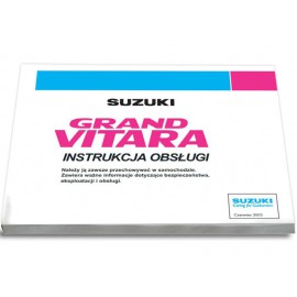 Suzuki Grand Vitara 3d 5d XL7 98-05 Instrukcja Obsługi