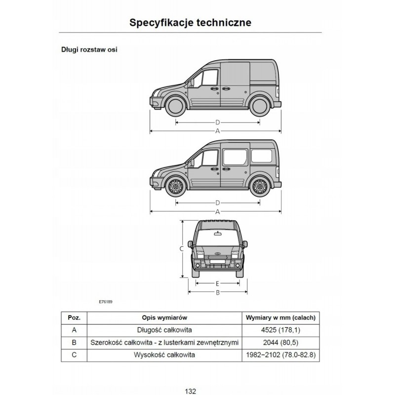 Ford Transit Tourneo Connect Instrukcja Obsługi