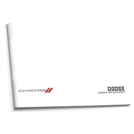 Carnet d'entretien allemand Dodge