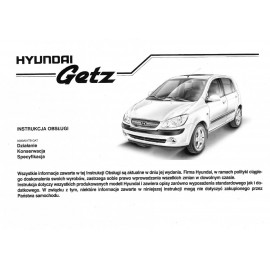 Hyundai Getz 3d 5d 2002-11 Nowa Instrukcja Obsługi