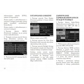 Lancia Voyager Nawigacja+Radio Instrukcja Obsługi