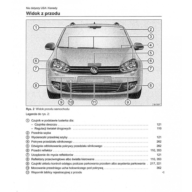Volkwagen VW Golf Variant Jetta Instrukcja Obsługi