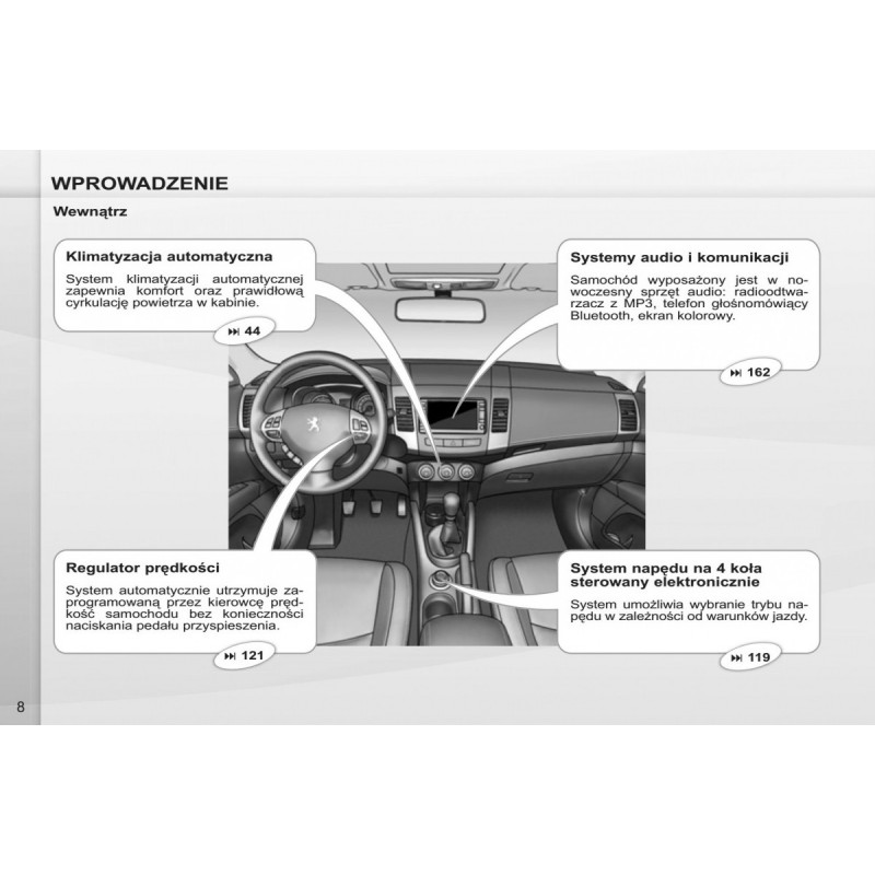 Peugeot 4007 +Nawigacja+Radio Instrukcja Obsługi