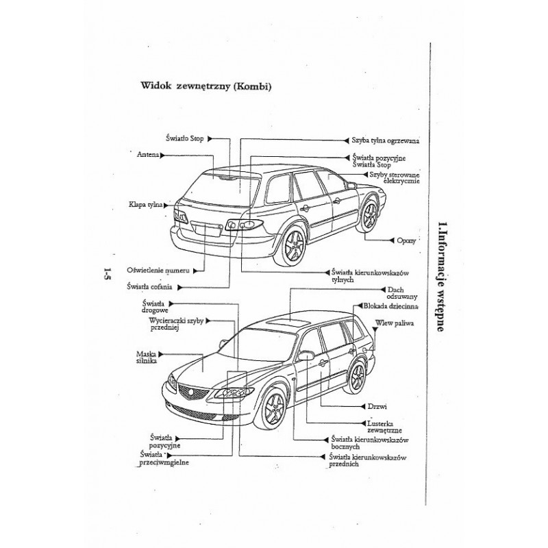 Mazda 6 200207 Sedan Kombi Instrukcja Obsługi