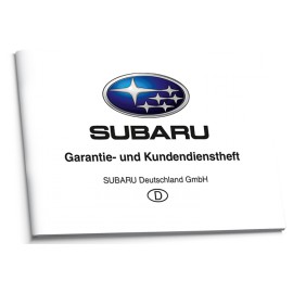 Subaru Niemiecka Czysta Książka Serwisowa