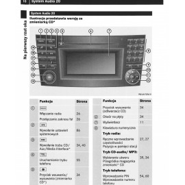 Mercedes Audio 20 Radio+Telefon Instrukcja Obsługi