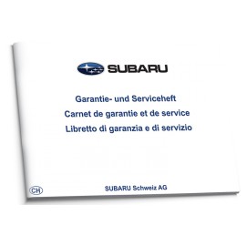 Subaru Szwajcarska Czysta Książka Serwisowa