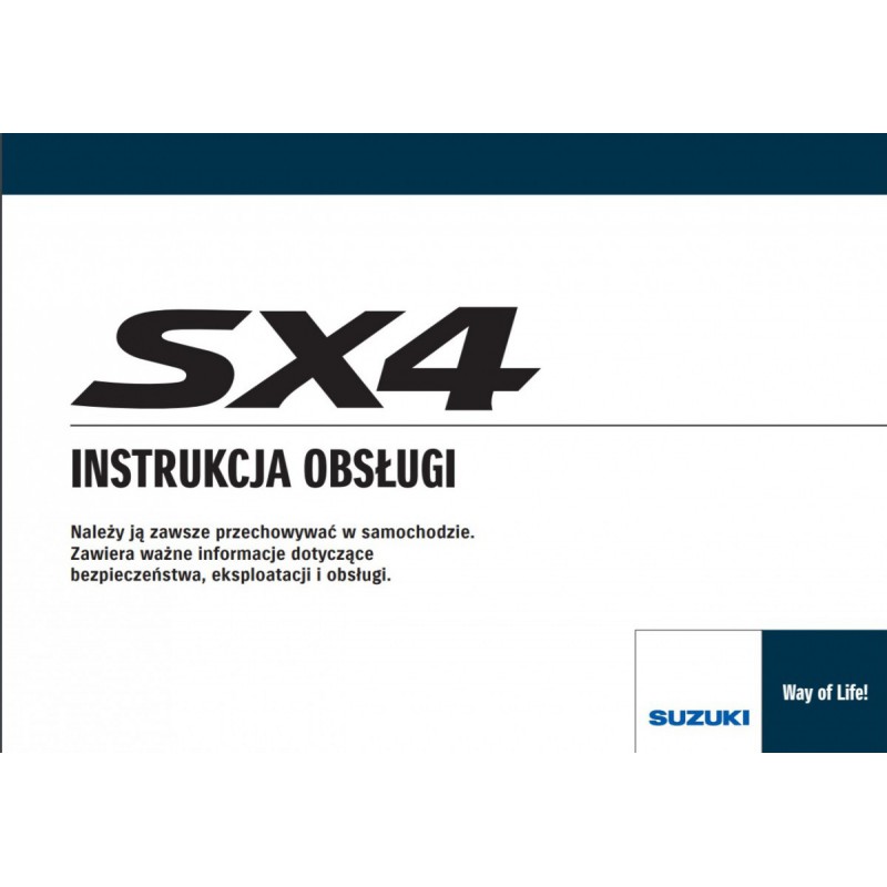 Suzuki Sx4 2006-2013 + Radio Cd Instrukcja Obsługi