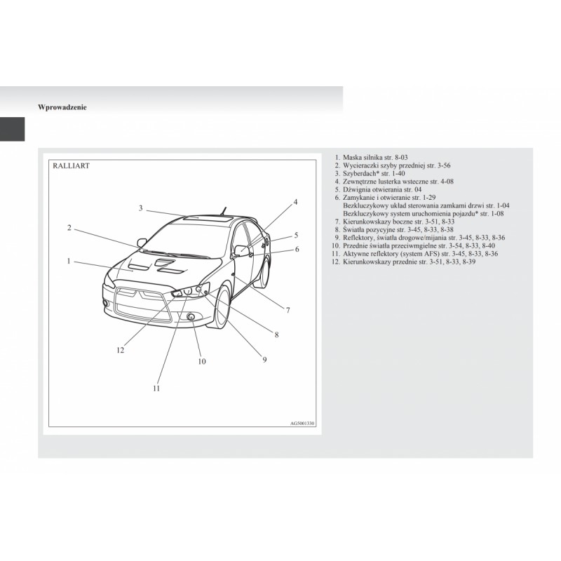 Mitsubishi Lancer Sportback 0916+Radio Instrukcja Obsługi