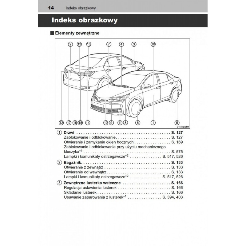 Toyota Corolla od 2013 + Radio Instrukcja Obsługi