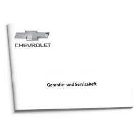 Chevrolet Niemiecka Czysta Książka Serwisowa
